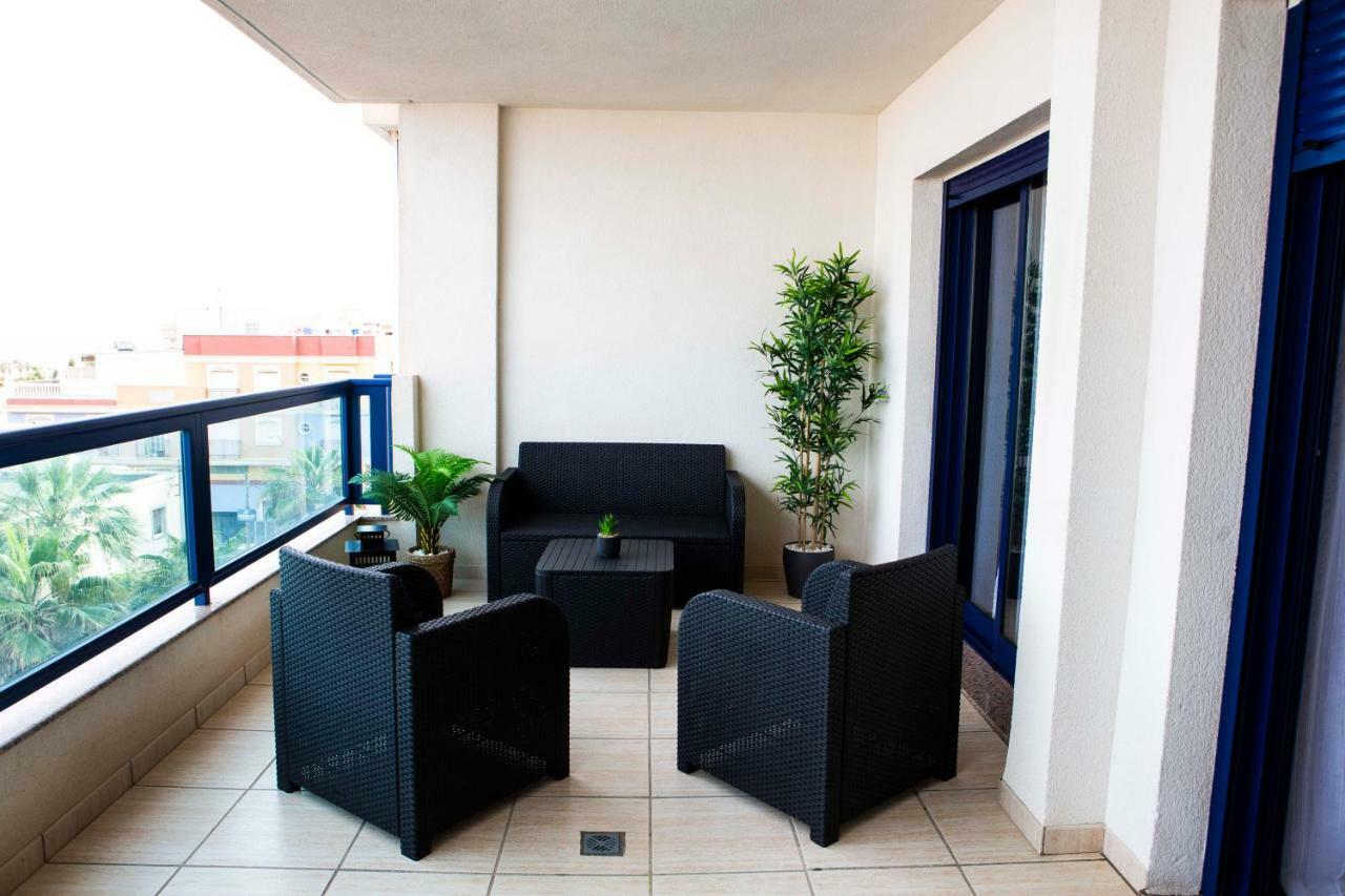 Apartment Las Sirenas, Wifi 100 Mb, Sea View Roquetas de Mar Ngoại thất bức ảnh